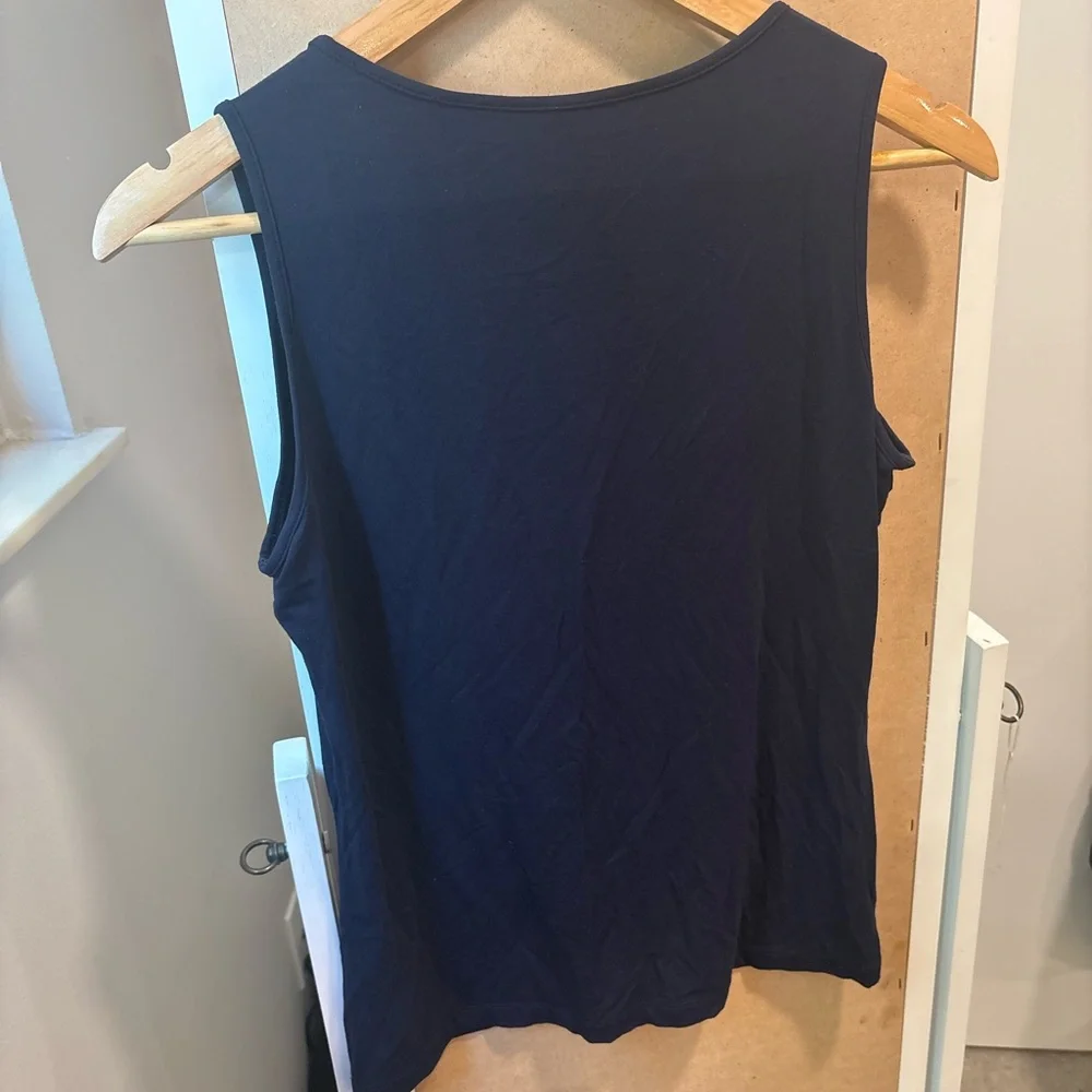 J. Crew Women's Navy V-Neck Tee